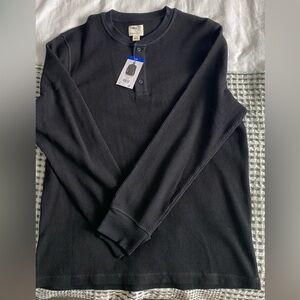 Men’s black long sleeve T-shirt new